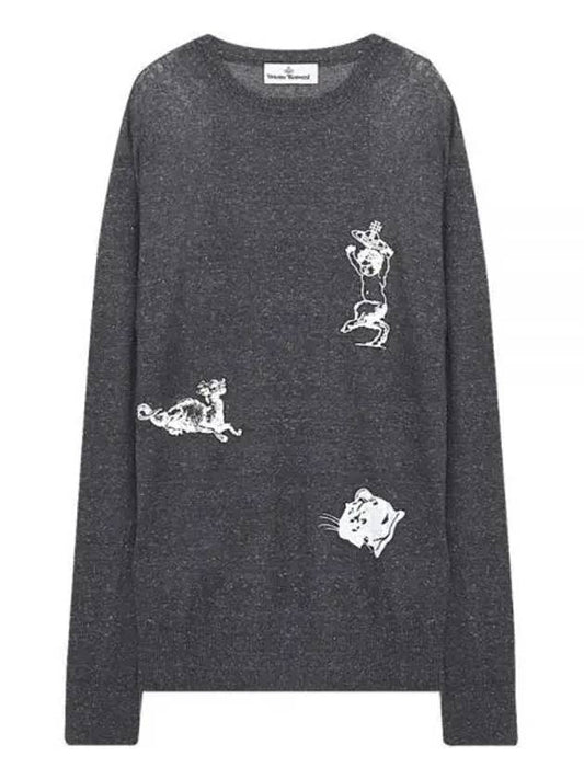 Chimera Jumper Knit Top Grey - VIVIENNE WESTWOOD - BALAAN 2