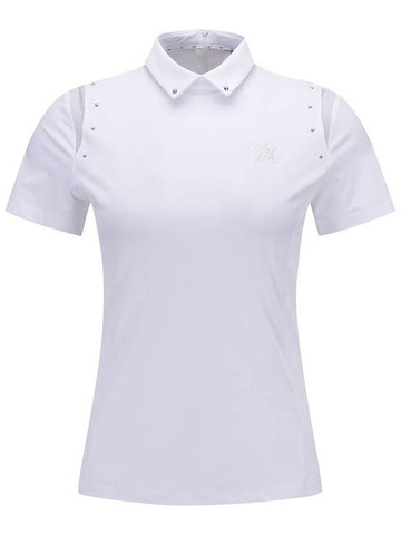 WOMEN BEADS POINT SHORT T SHIRTWH - ANEWGOLF - BALAAN 1