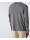 4-Bar Long Sleeve T-Shirt Grey - THOM BROWNE - BALAAN 5