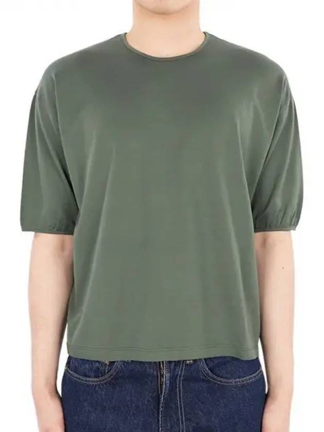 Mercerised Jersey Short Sleeve T-Shirt Green - LEMAIRE - BALAAN 2