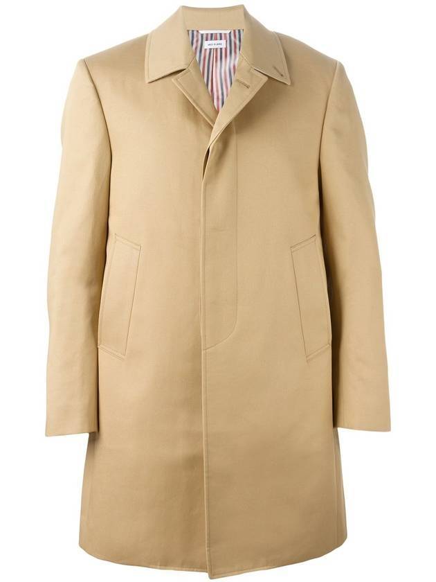 Men's Mackintosh Bal Collar Classic Single Coat Khaki - THOM BROWNE - BALAAN 1