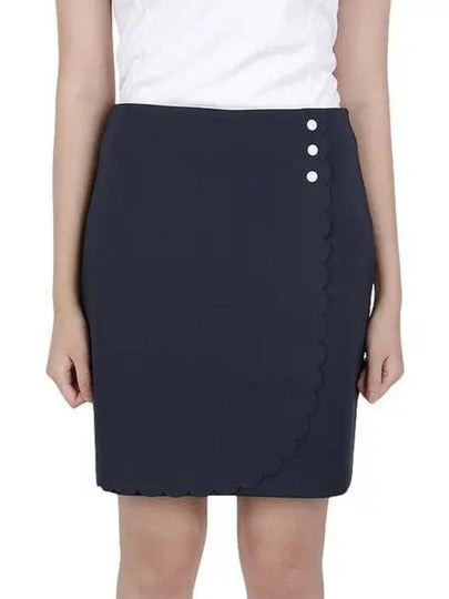 Women's Anna Mini H-Line Skirt Navy - J.LINDEBERG - BALAAN 2