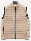 Loom Woven Chambers Recycled Nylon Down Padding Vest Dove Grey - STONE ISLAND - BALAAN 2