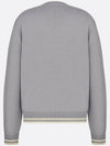 Embroidered Tag Logo Knit Top Grey - DIOR - BALAAN 6