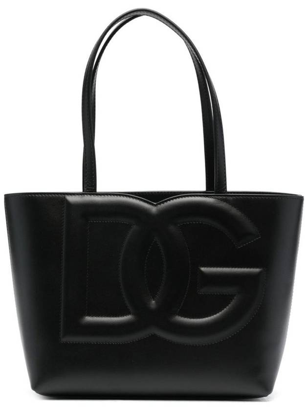 Logo Embossing Small Tote Bag Black - DOLCE&GABBANA - BALAAN 2