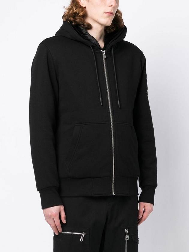 Classic Bunny Zip Up Hoodie White Lining Black - MOOSE KNUCKLES - BALAAN 3