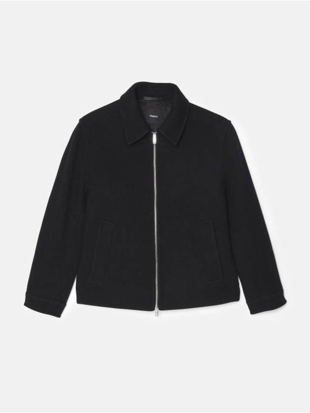 Milo Zip Knit Jacket Black - THEORY - BALAAN 2