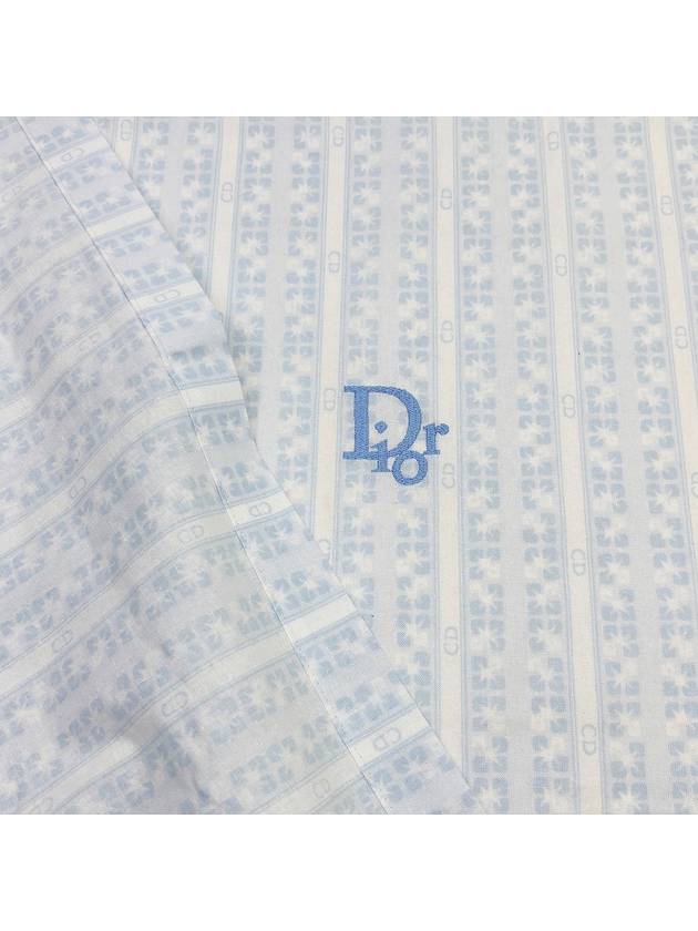 Oblique baby blue blanket bedding 4VDIEZ31874 - DIOR - BALAAN 2