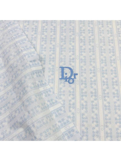 Oblique baby blue blanket bedding 4VDIEZ31874 - DIOR - BALAAN 2