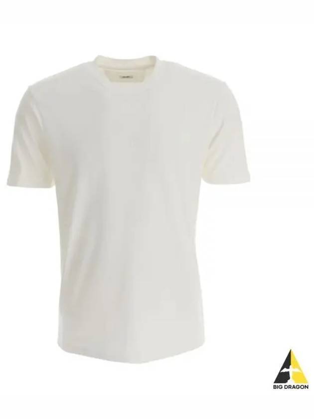 Logo Backprint Cotton Short Sleeve T-Shirt White - CP COMPANY - BALAAN 2