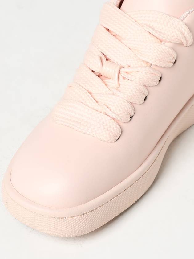 Box Leather Low-Top Sneakers Pink - BURBERRY - BALAAN 4