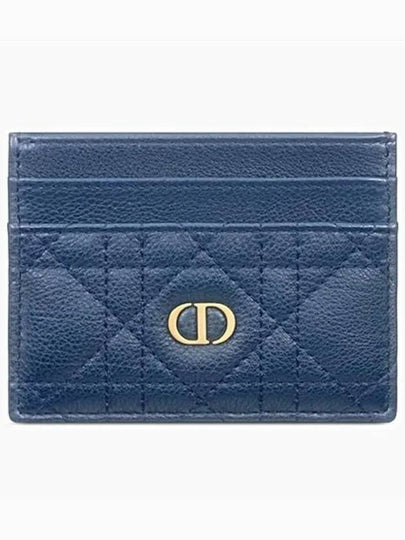 Caro 5-Slot Supple Cannage Calfskin Card Wallet Deep Ocean Blue - DIOR - BALAAN 2