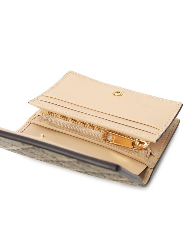 Horsebit Print Card Wallet Beige Ebony - GUCCI - BALAAN 6