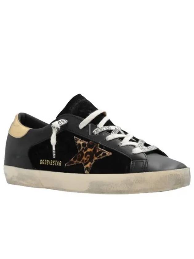 Superstar Leopard Star Low Top Sneakers Gold Black - GOLDEN GOOSE - BALAAN 2