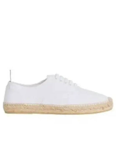 Canvas Espadrilles Heritage Low Top Sneakers White - THOM BROWNE - BALAAN 2