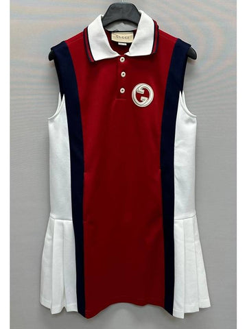 Technical jersey polo dress 55 - GUCCI - BALAAN 1