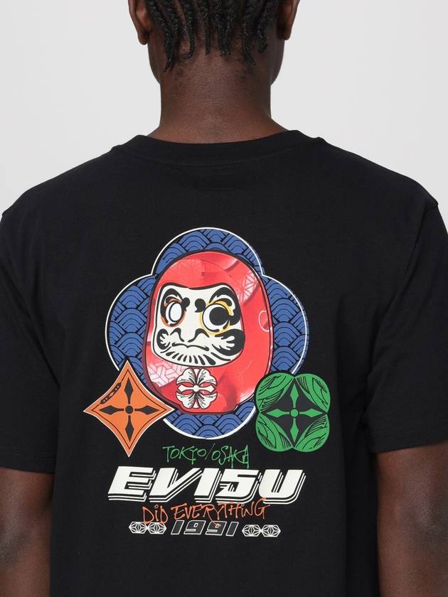 T-shirt Evisu in cotone con stampa - EVISU - BALAAN 3