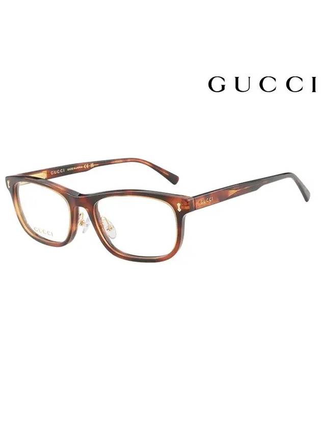 Eyewear Rectangular Frame Acetate Glasses Havana - GUCCI - BALAAN 3