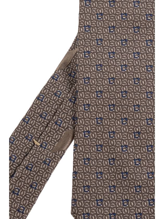 FERRAGAMO Silk Tie, Men's, Beige - SALVATORE FERRAGAMO - BALAAN 4