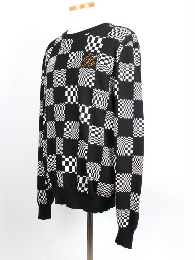 Distorted Damier crew neck knit XL - LOUIS VUITTON - BALAAN 2