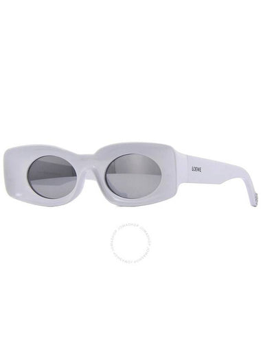 Loewe Smoke Mirror Rectangular Unisex Sunglasses LW40033I 21C 49 - LOEWE - BALAAN 1