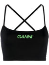 Active Strap Sleeveless Black - GANNI - BALAAN 2