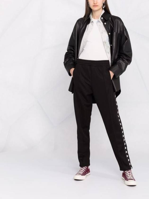 Side Star Logo Track Pants Black - GOLDEN GOOSE - BALAAN 7