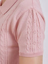 Golf Wear Summer Scarf Polo Knit Pink - J JANE - BALAAN 5