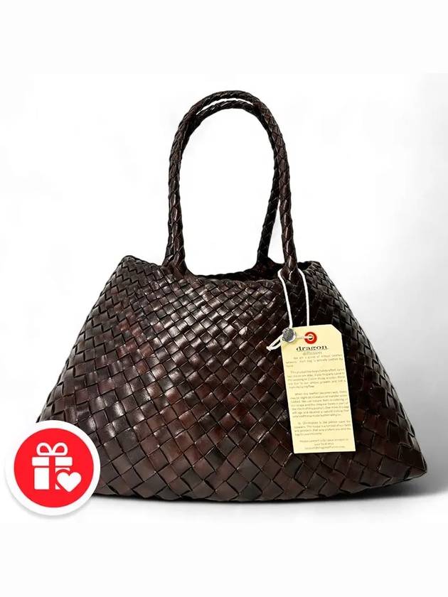 Santa Croce Big Tote Bag Dark Brown - DRAGON DIFFUSION - BALAAN 8