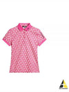 Golf Tour Tech Print Polo GWJT09007 S193 Women's Tour Tech Print Polo - J.LINDEBERG - BALAAN 2