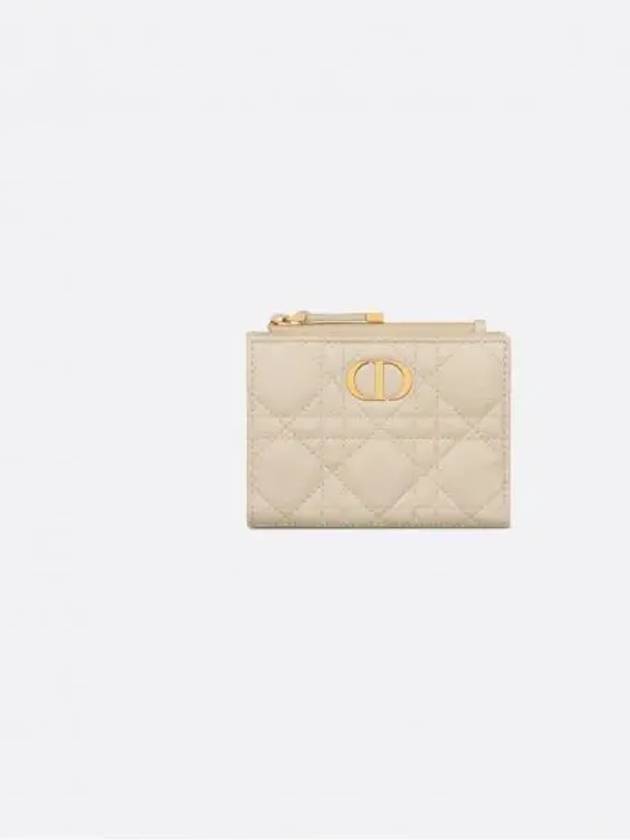 Caro Dahlia Half Wallet Ivory - DIOR - BALAAN 1