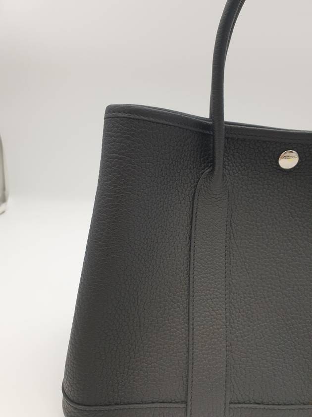 Garden Party 30 Bag Negonda Palladium Noir Black - HERMES - BALAAN 4