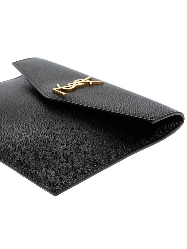 Envelope Uptown Baby Clutch Bag Black - SAINT LAURENT - BALAAN 9