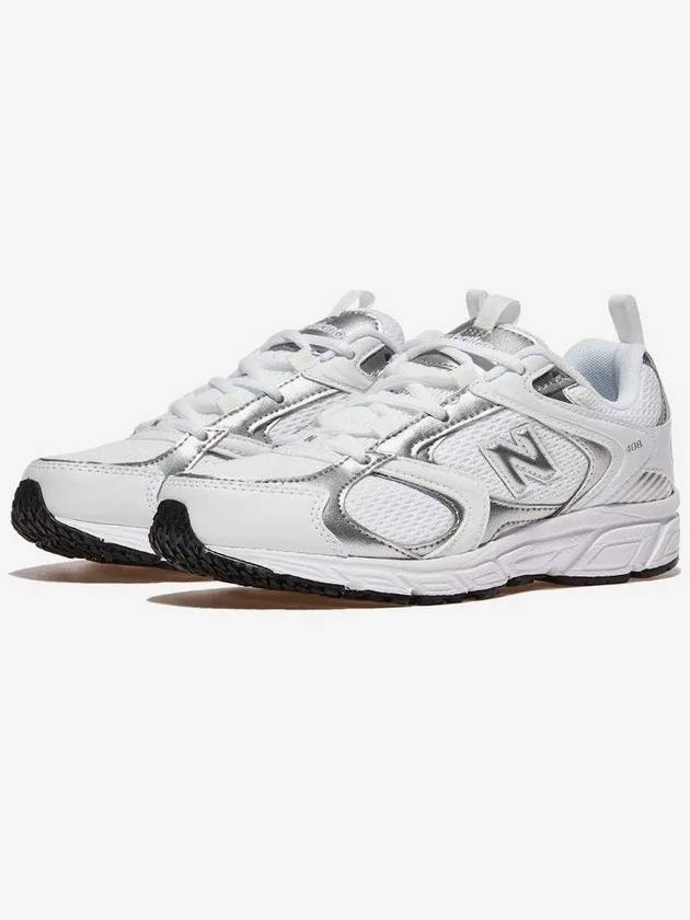 408 Low-Top Sneakers White Silver - NEW BALANCE - BALAAN 2