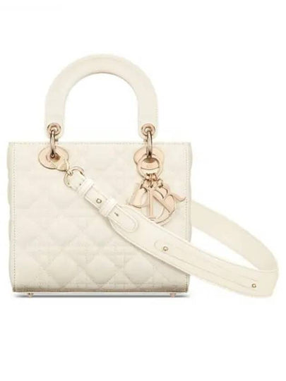 Lady My ABCDior Cannage Small Lambskin Tote Bag Latte - DIOR - BALAAN 2