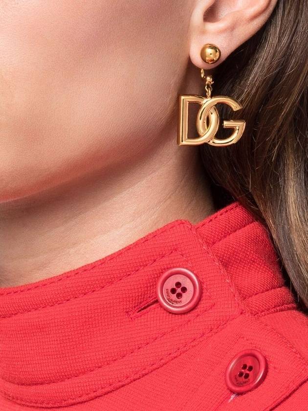 DG logo drop earrings gold - DOLCE&GABBANA - BALAAN 4