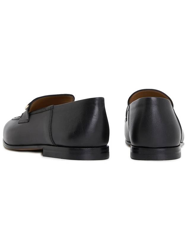 Gancini Ornament Loafer Black - SALVATORE FERRAGAMO - BALAAN 8