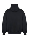 Logo Print Cotton Hoodie Black - BALENCIAGA - BALAAN 3