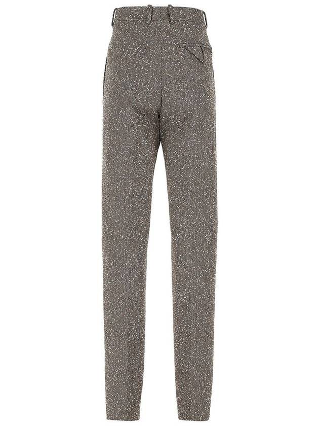 Herringbone Trousers Straight Pants - BOTTEGA VENETA - BALAAN 3