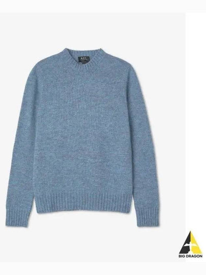 Lucas Alpaca Crew Knit Top Sky Blue - A.P.C. - BALAAN 2