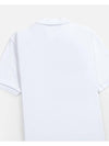 Small Heart Logo Polo Shirt White - AMI - BALAAN 5