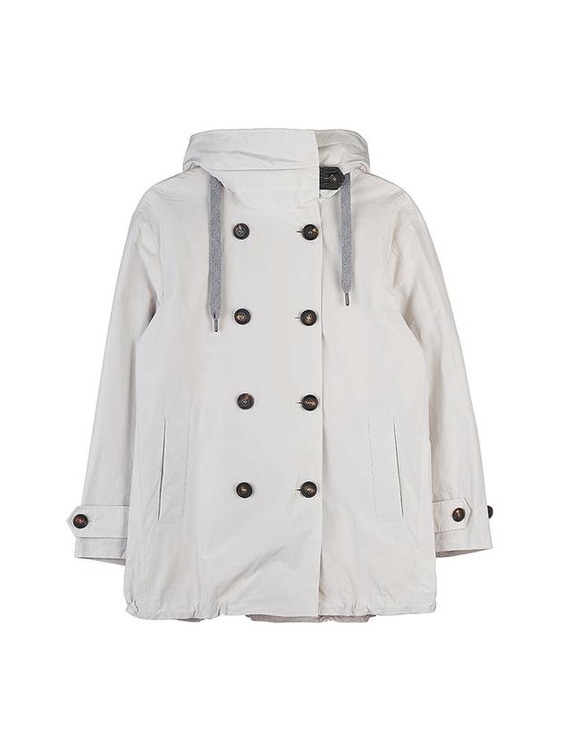 Women's Hooded Jacket White - BRUNELLO CUCINELLI - BALAAN 2