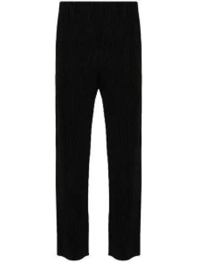 Basic Pleats Straight Pants Black - ISSEY MIYAKE - BALAAN 2