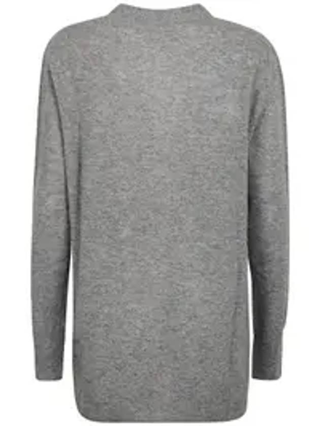 Women's V-neck Knit Wool Cardigan Grey - MAISON MARGIELA - BALAAN 5