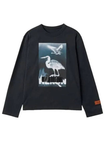 Heron Preston Sensed T Shirt Black Long Sleeve - HERON PRESTON - BALAAN 1