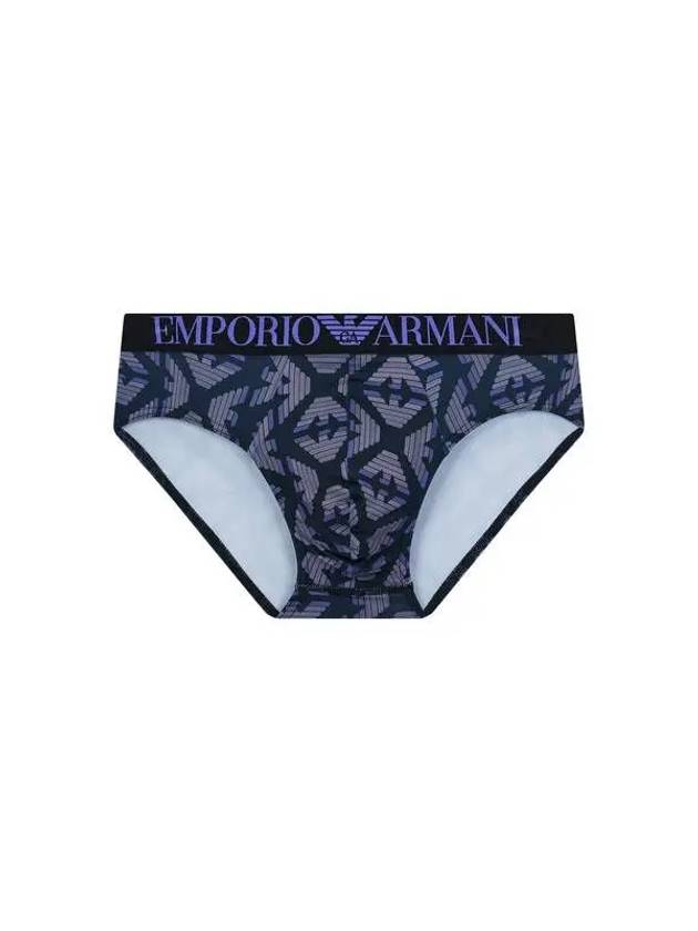 UNDERWEAR Men s Logo Banding Patterned Briefs Violet - EMPORIO ARMANI - BALAAN 1