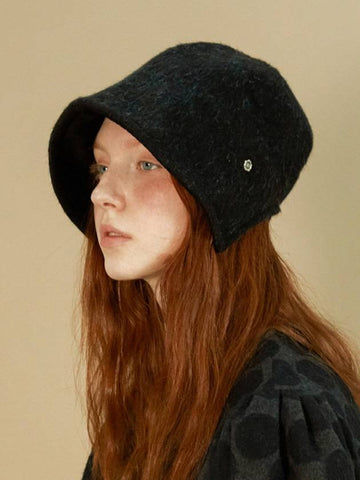 Classic Banding Bonnet Cashmere Black - BROWN HAT - BALAAN 1