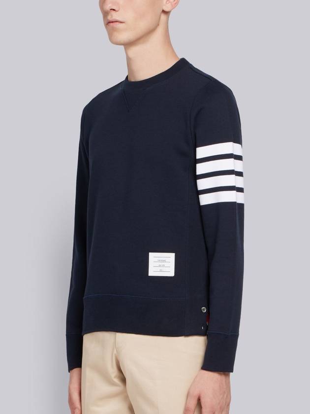 4 Bar Loopback Jersey Sweatshirt Navy - THOM BROWNE - BALAAN 4