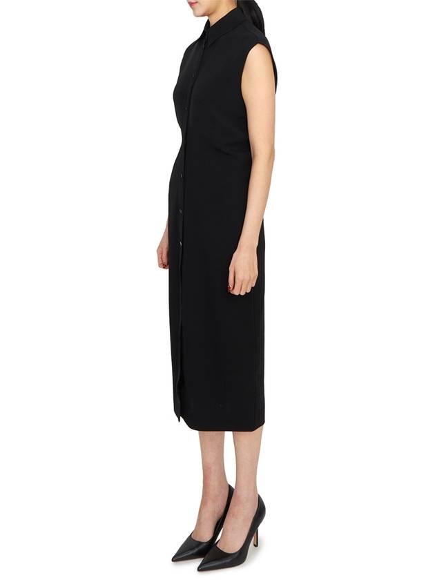 Sughero Collar Sleeveless Midi Dress Black - MAX MARA - BALAAN 3