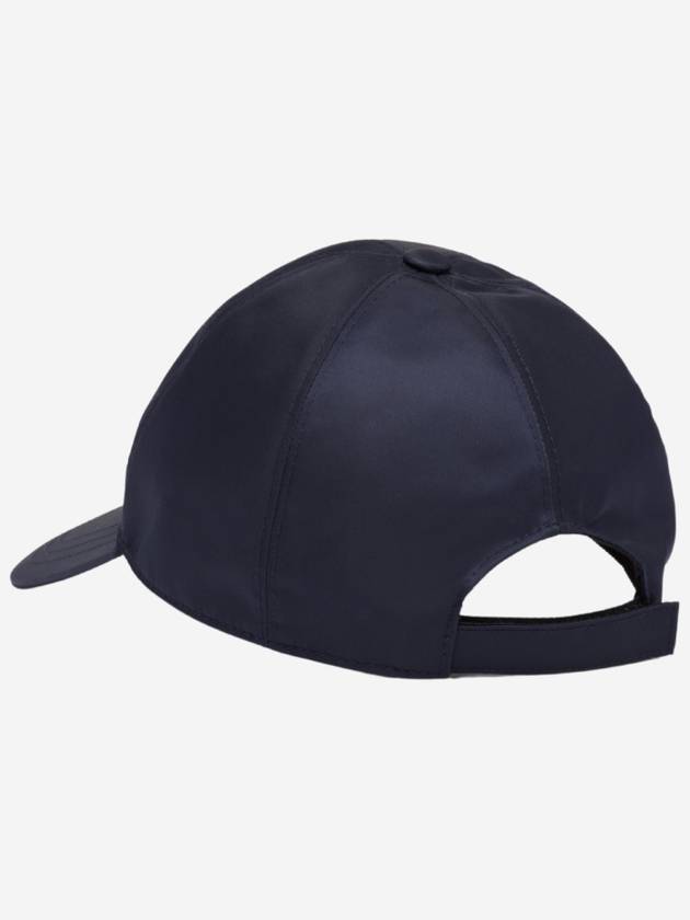 Re-Nylon Triangle Logo Baseball Cap Dark Blue - PRADA - BALAAN 3